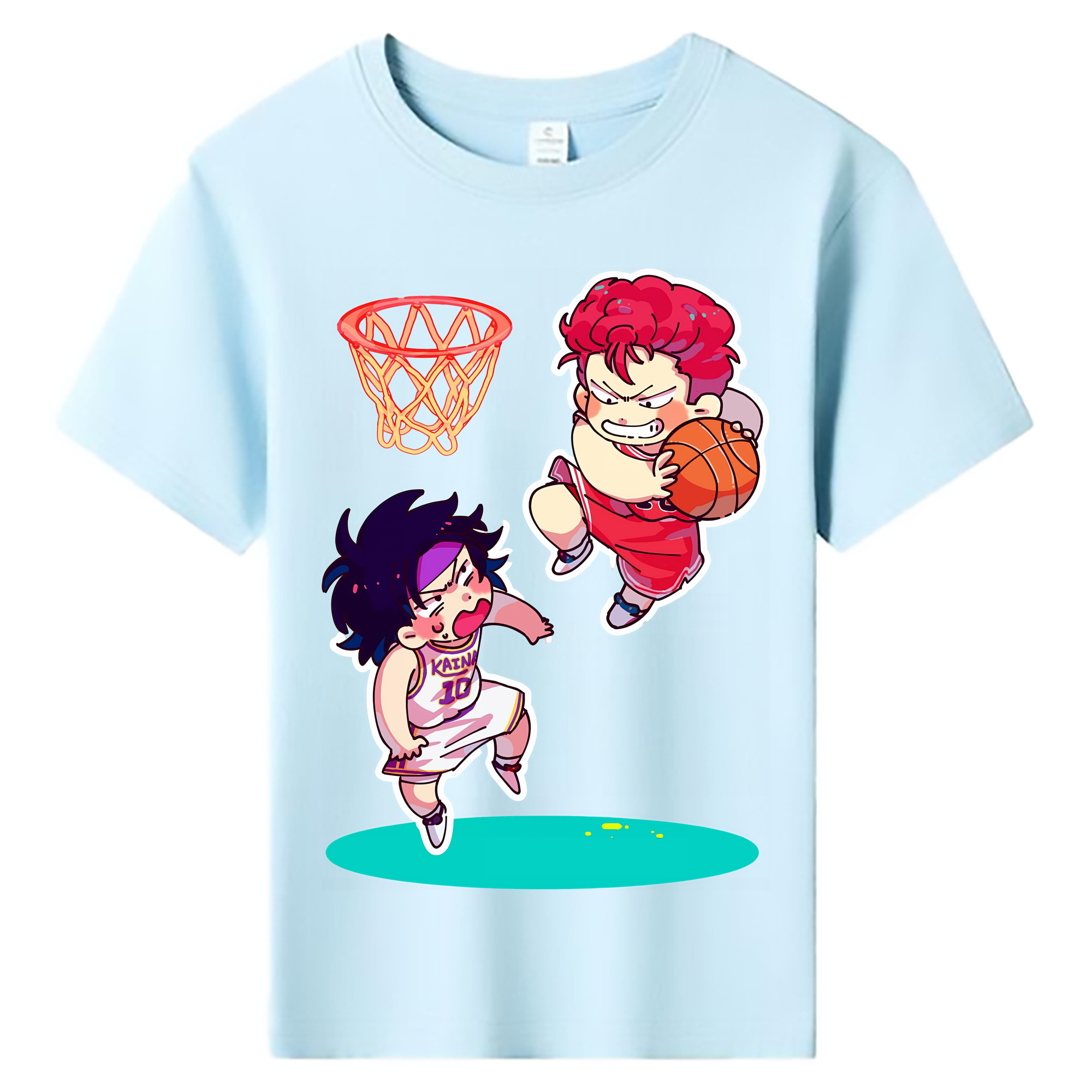 （画像用） SLAM DUNK／スラムダンク 綿100％キッズTシャツ（フロントプリント）